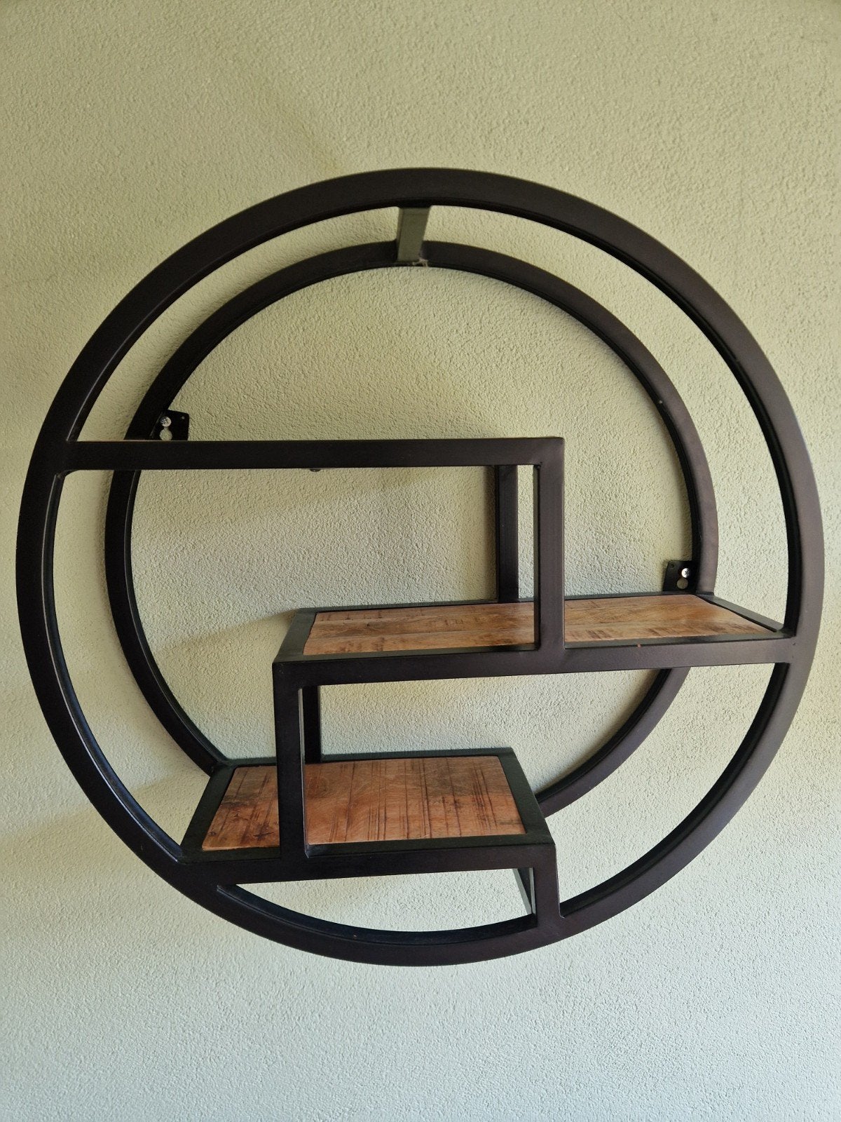Rond wandrek met 3 planken - 60cm diameter, Ophalen, Zo goed als nieuw