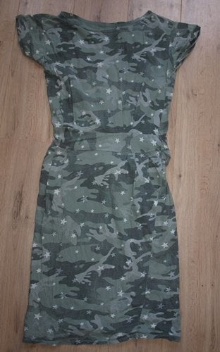 Groene Legerprint Jurk (XL), Maat 46/48 (XL) of groter, Ophalen of Verzenden, Knielengte, Gedragen