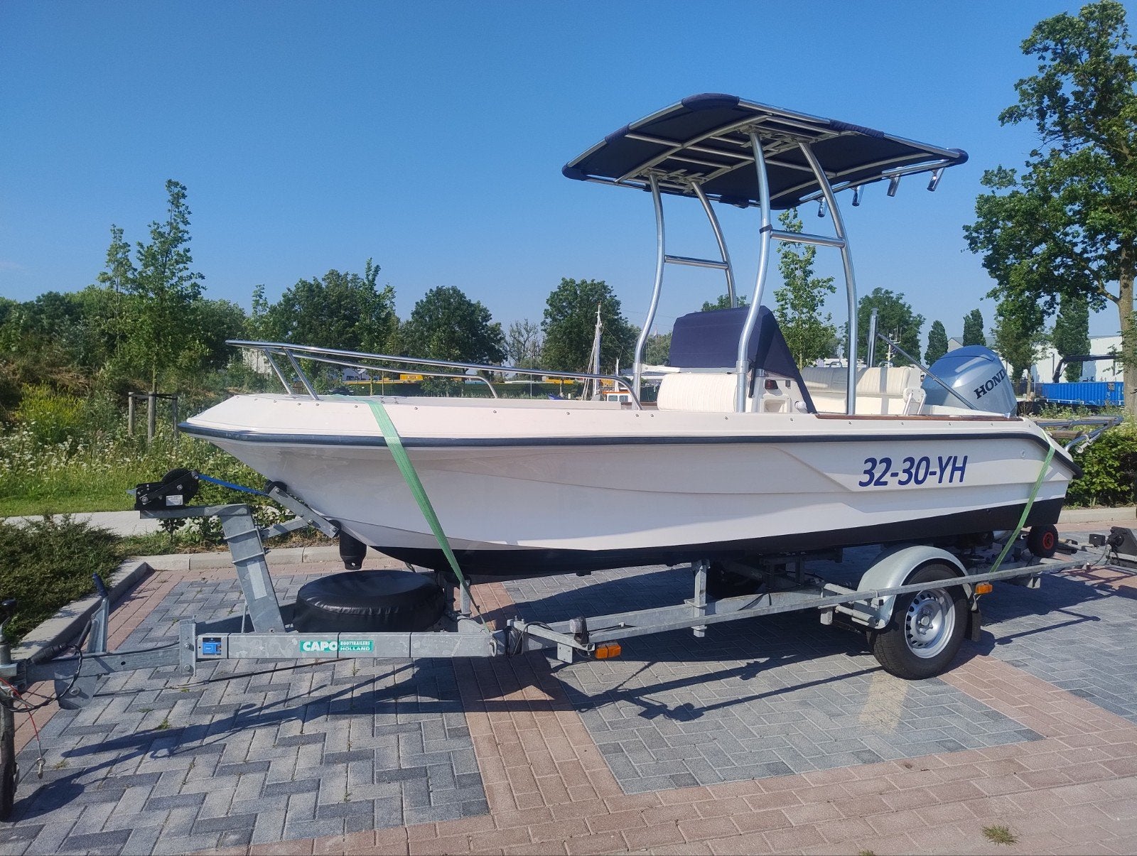 Console boot. Elan 495 met demontabel zonnedak, te koop., Ophalen, Overige merken, Gebruikt, Tot 1.00 meter