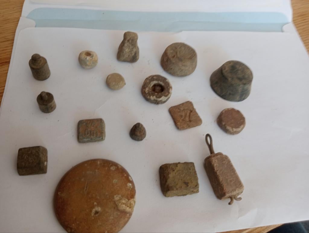 Bodemvondsten: Lot Gewichten (Brons & Lood) uit de Betuwe, Antiek en Kunst, Ophalen of Verzenden
