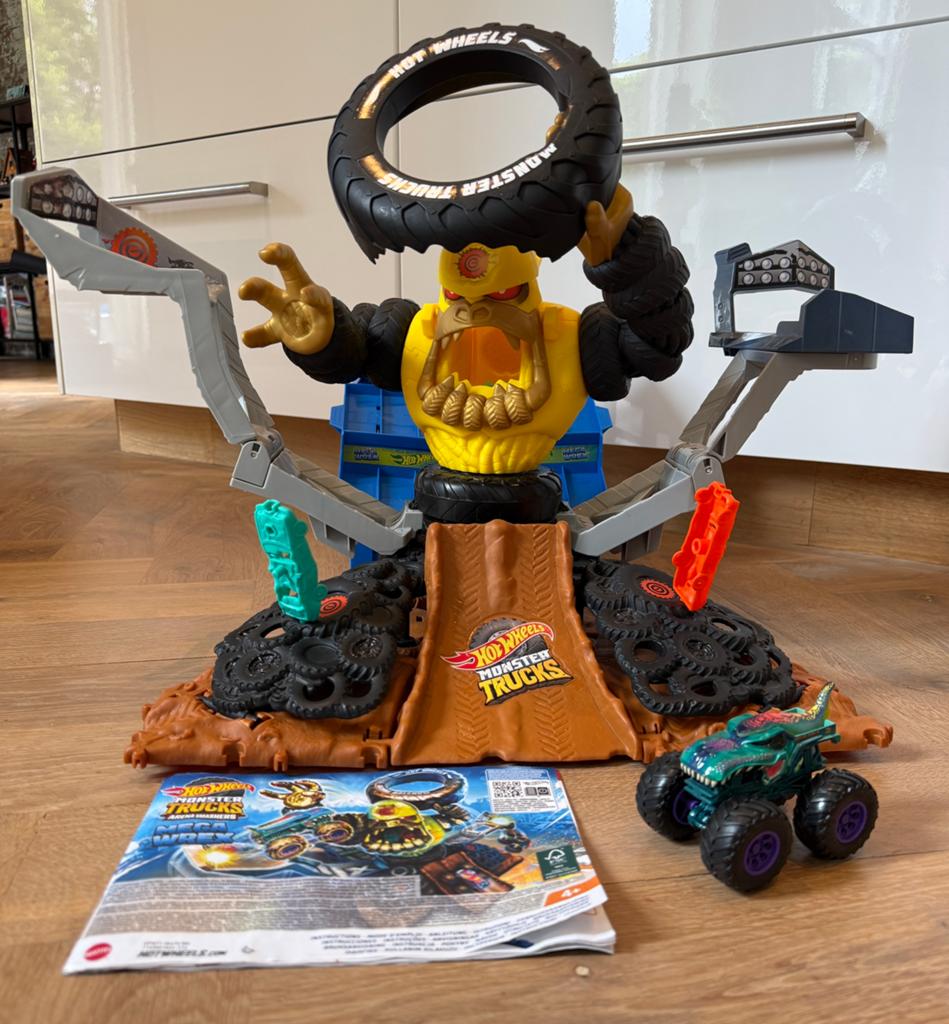 Hot Wheels monster truck Smashers Arena Gorilla, Kinderen en Baby's, Speelgoed | Speelgoedvoertuigen, Ophalen of Verzenden, Gebruikt
