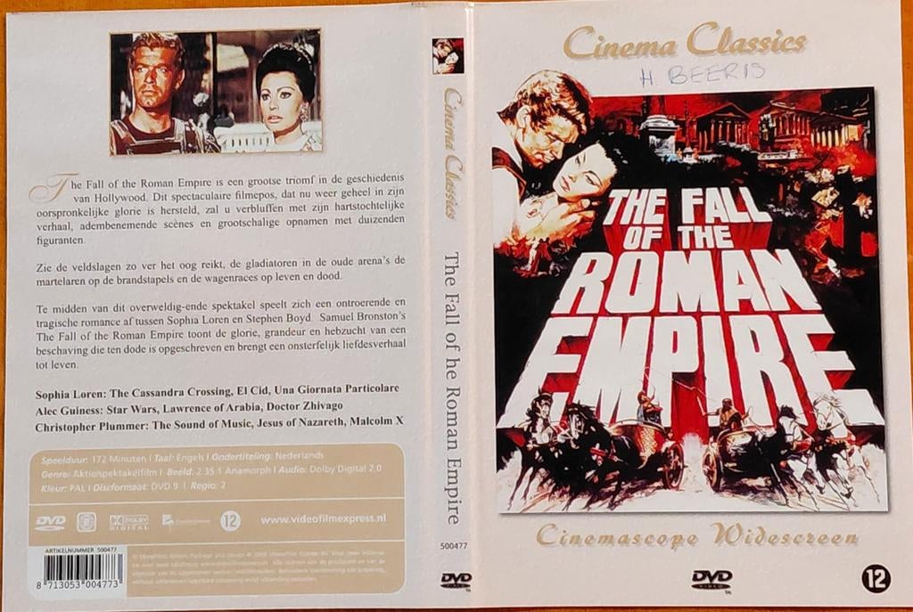 The Fall of the Roman Empire - Epische Historische Film, Ophalen of Verzenden