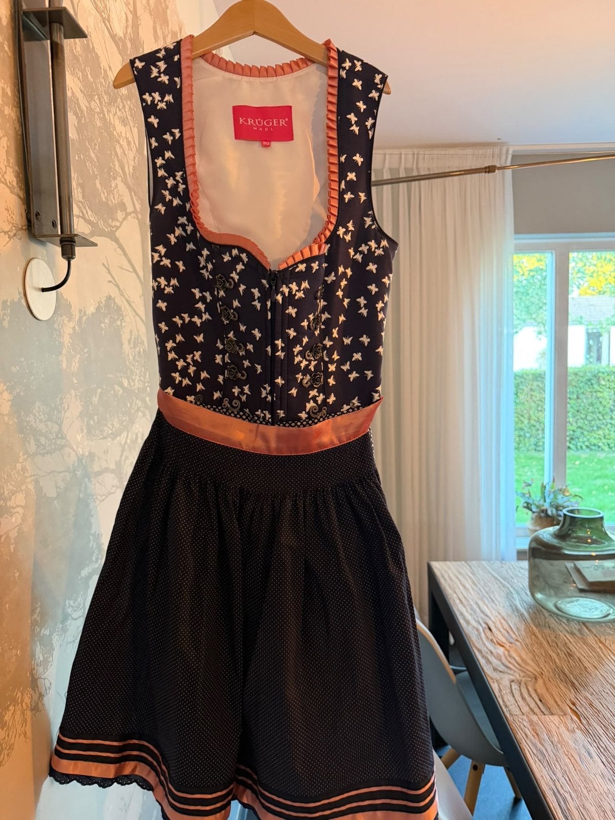 Kruger Dirndl - Zo goed als nieuw - Maat 30, Ophalen of Verzenden, Zo goed als nieuw, Maat 34 (XS) of kleiner, Blauw