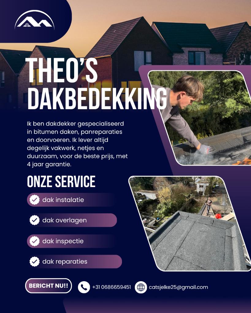 dakdekker, Diensten en Vakmensen, Dakdekkers en Rietdekkers, Bitumineus, Pannen, Overige dakdekking, Garantie