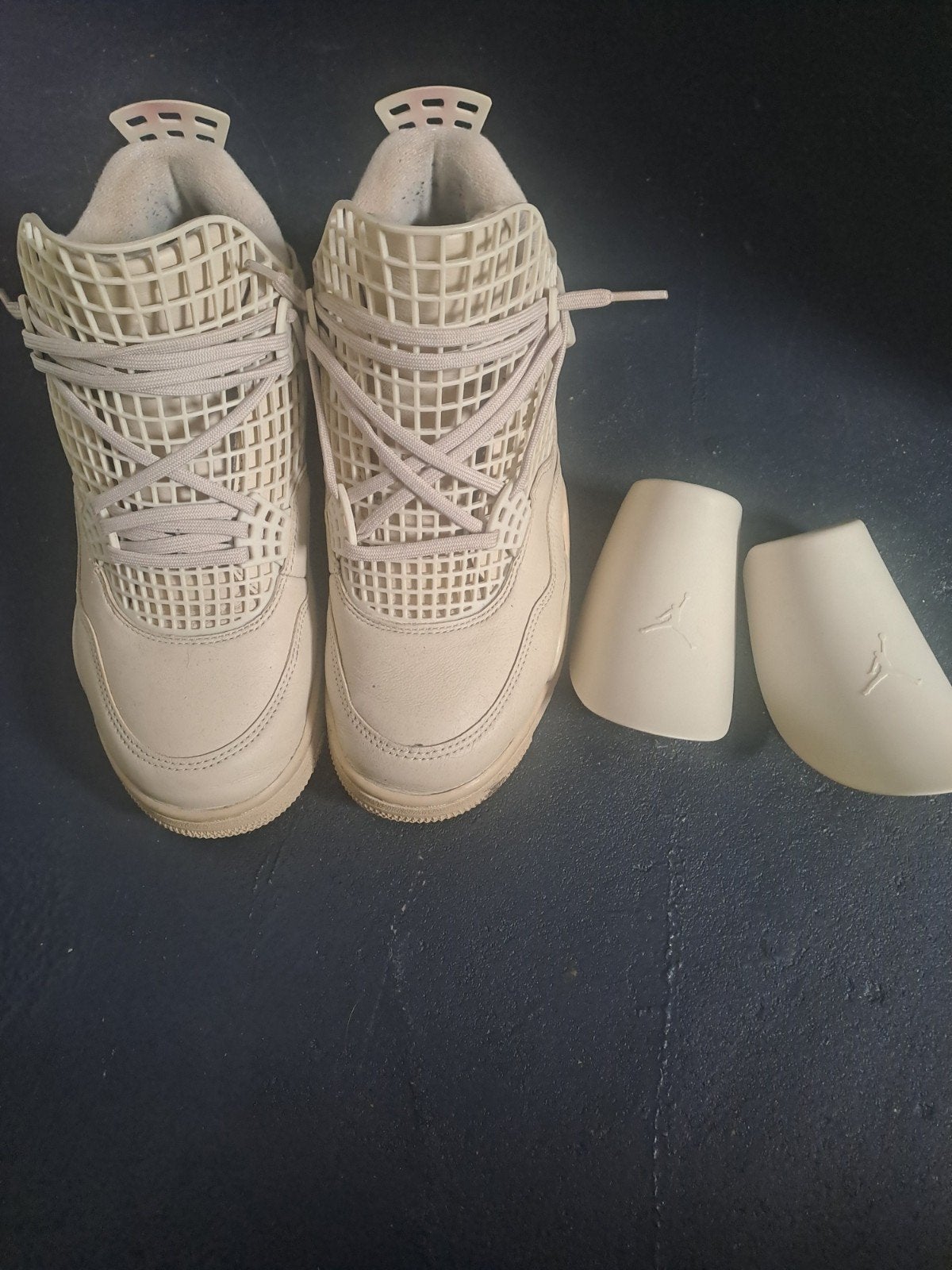 Jordan 4 net edition, Kleding | Heren, Loafers, Wit, Ophalen of Verzenden, Zo goed als nieuw
