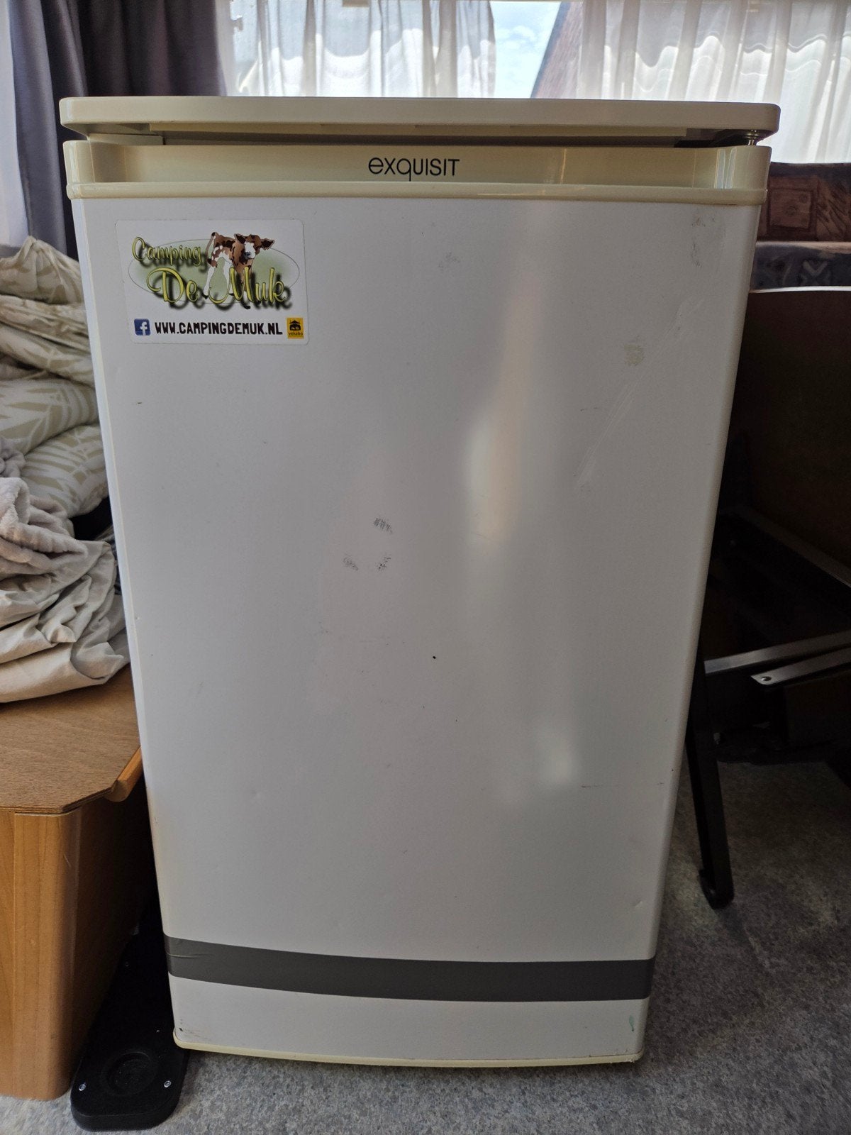 Compacte koelkast voor caravan of voortent (Exquisit), Ophalen, Gebruikt, Minder dan 85 cm, Minder dan 75 liter