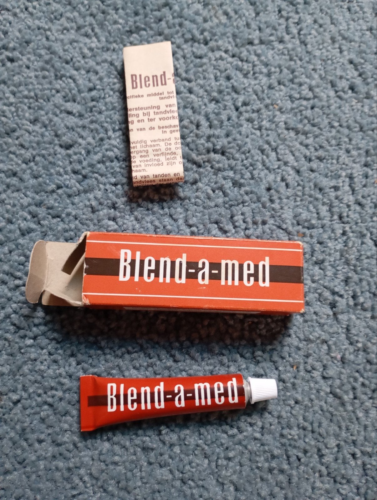 Vintage Blend- a-Med Tandpasta Monster NL memorabilia nostal, Verzamelen, Ophalen of Verzenden, Gebruiksvoorwerp