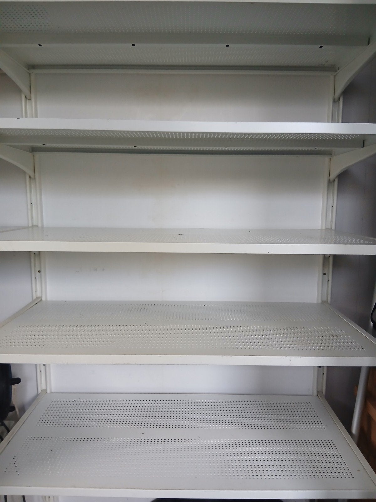 Ikea Algot wandsysteem wit - 4 rails, 11 planken, 2 haken, Ophalen of Verzenden, Gebruikt