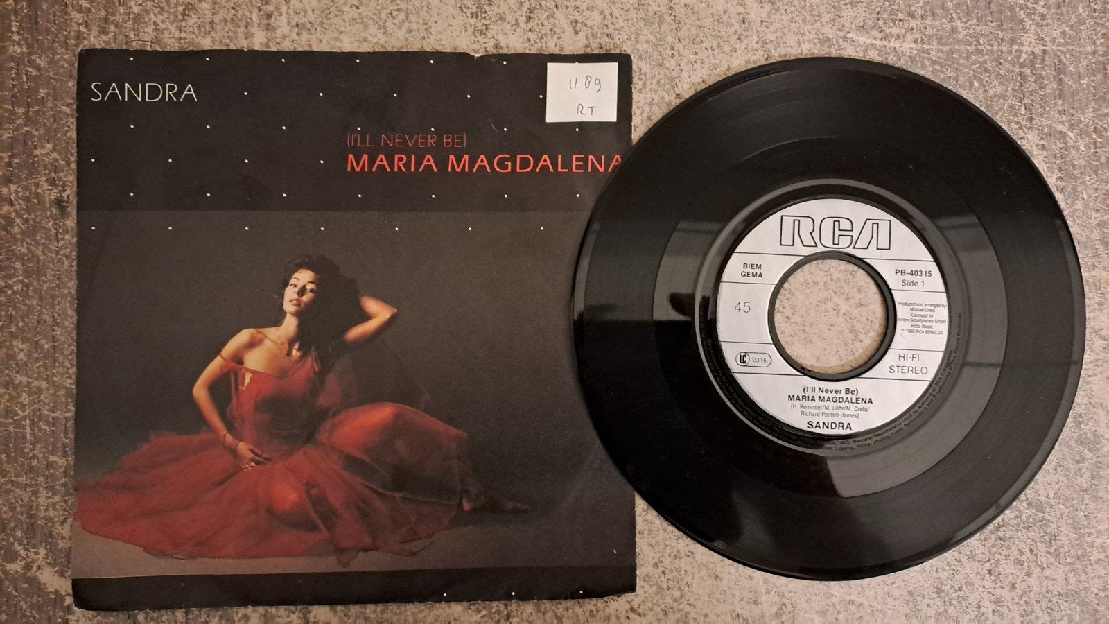Sandra  - maria magdalena, Gebruikt, 7 inch, Pop, Fotohoes
