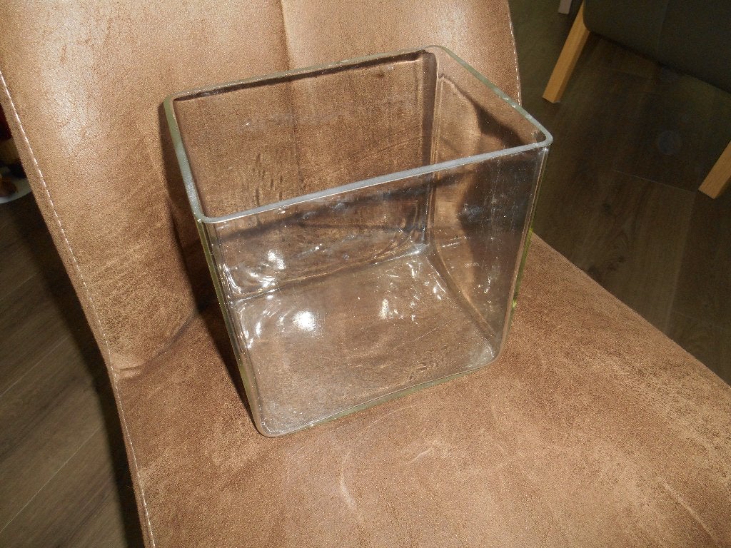 mooie grote oude glazen accubak 21 cm hoog, Ophalen of Verzenden, Gebruikt