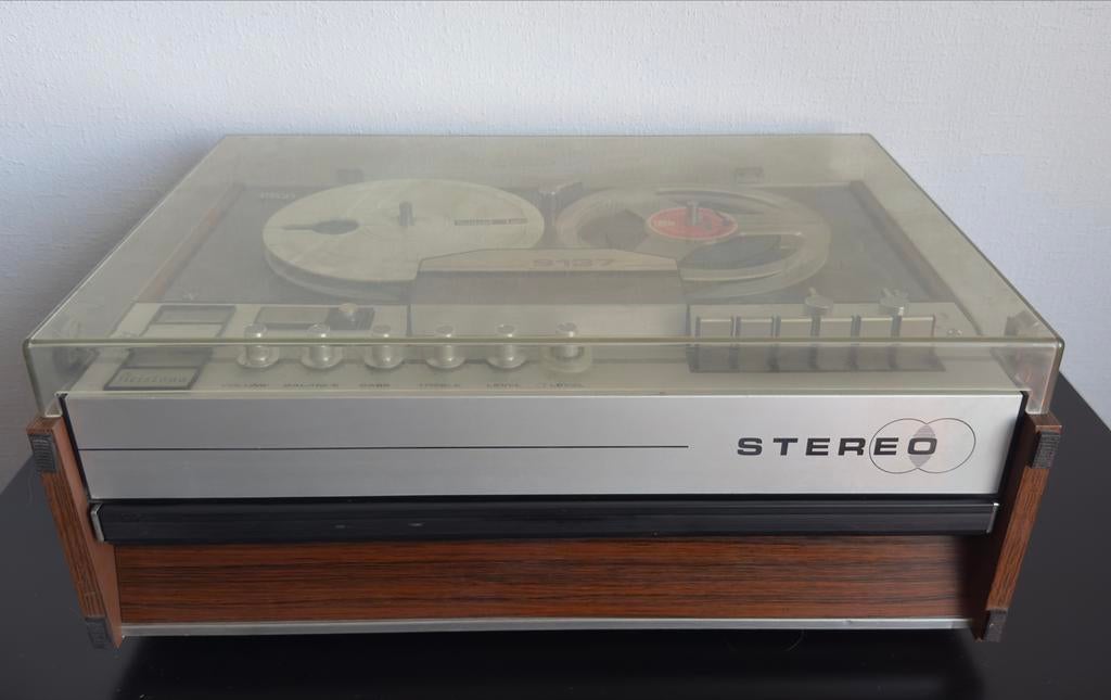 Aristona 9137 Reel-to-Reel Bandrecorder / Spoelenrecorder, Ophalen, Bandrecorder, Met stofkap