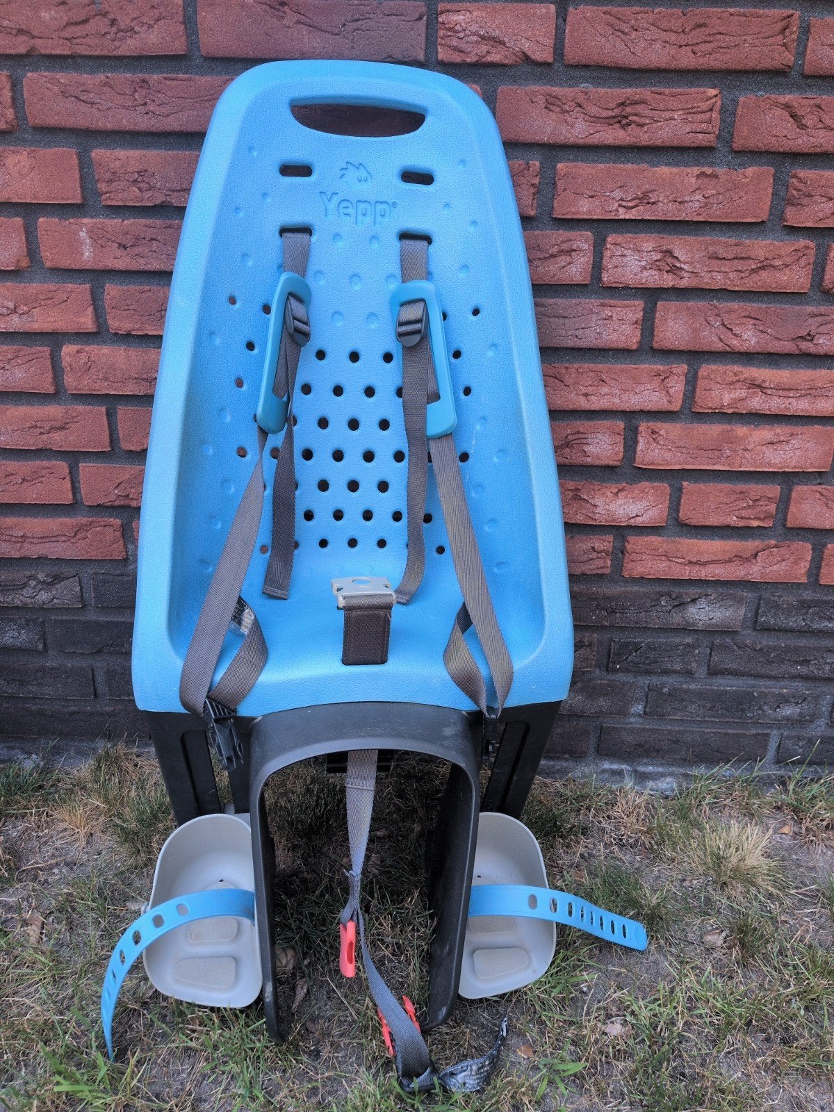 Yepp Achterzitje blauw - Gebruikt maar uitstekend, Ophalen, Achterzitje, Yepp, 9 t/m 18 kg