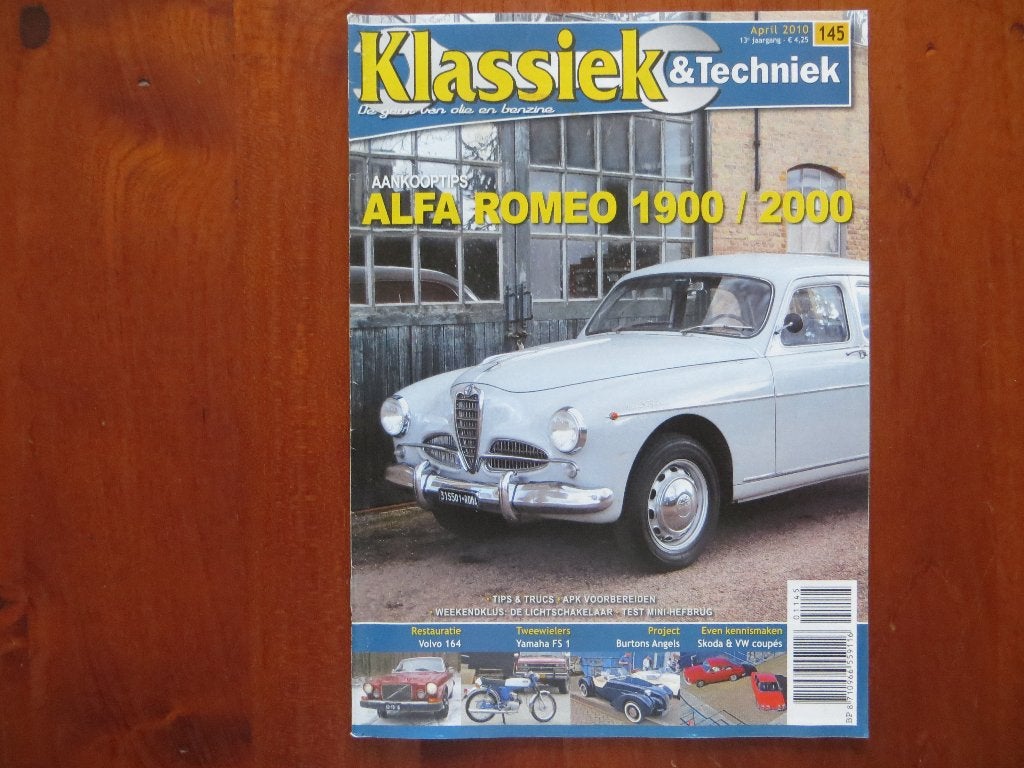 Klassiek & Techniek 145 Alfa Romeo 1900 / 2000 Berlina, Boeken, Ophalen of Verzenden, Nieuw, Alfa Romeo