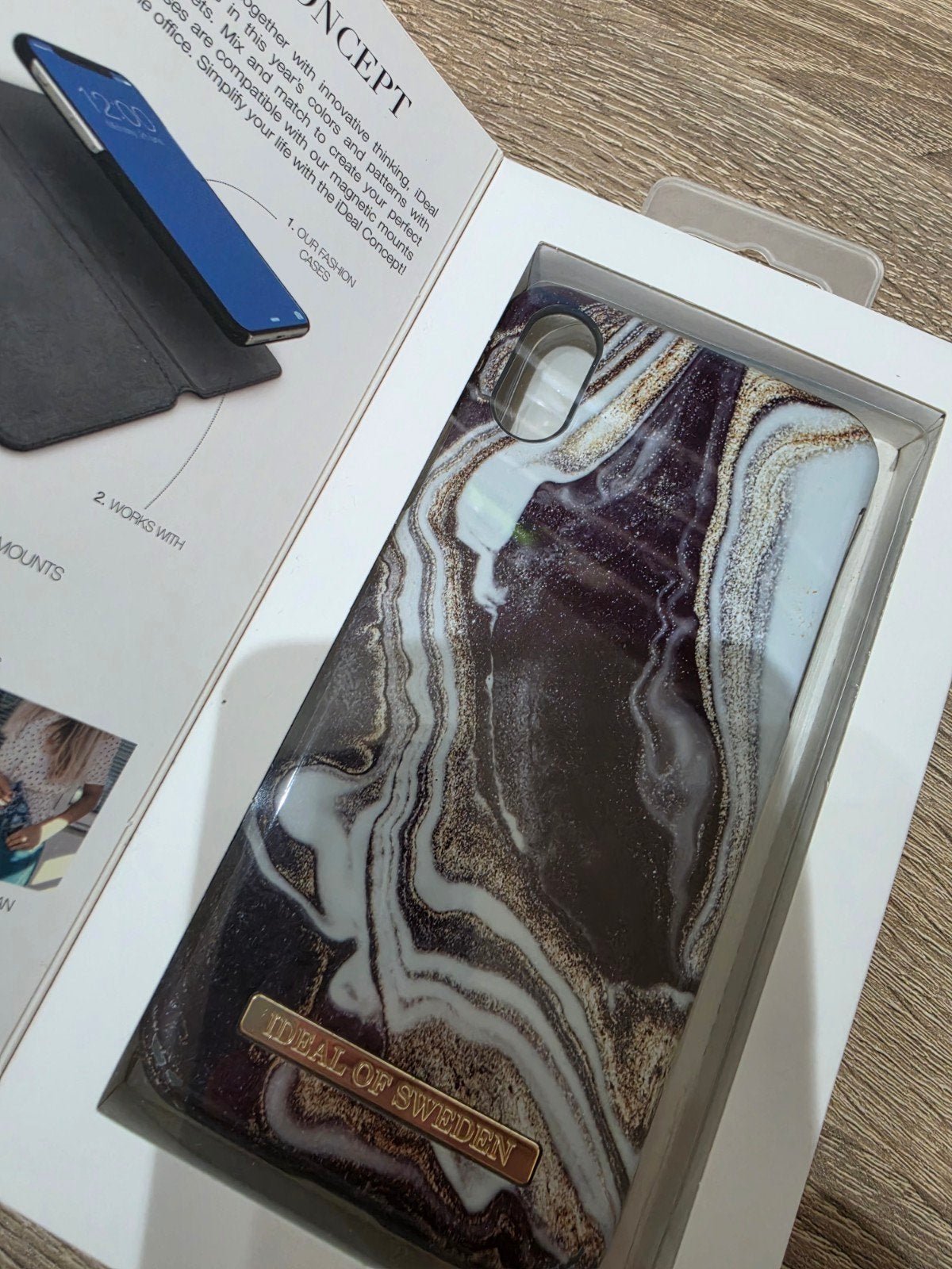 iPhone case Golden Ash Marble, Verzenden, Nieuw, Ideal of Sweden, Meerkleurig