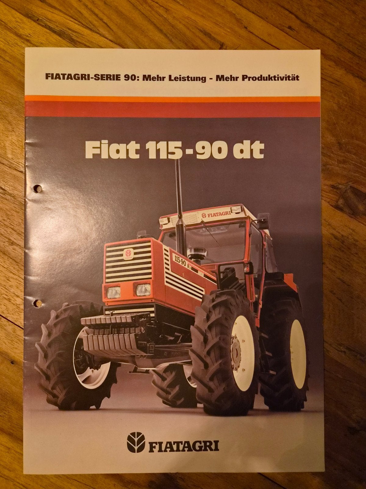 tractor folder Fiatagri Fiat 115 - 90 DT, Ophalen of Verzenden