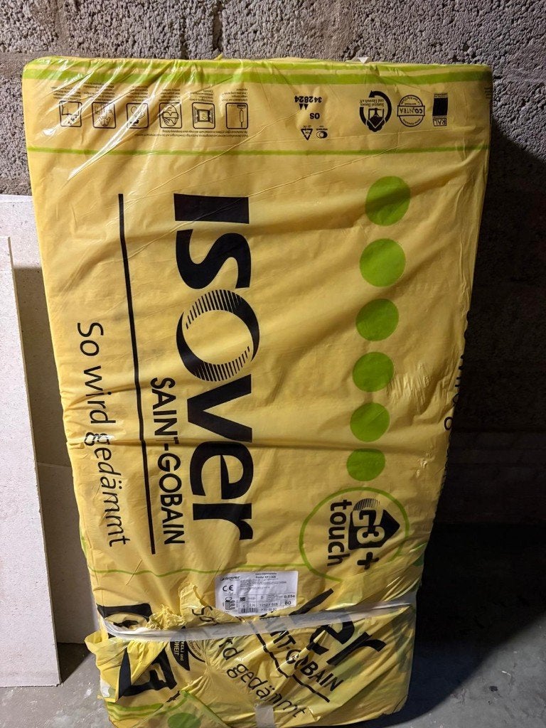 ISOVER isolatie + gasbeton/cellenbeton blokken, Ophalen, Nieuw, Minder dan 5 m², 8 tot 12 cm