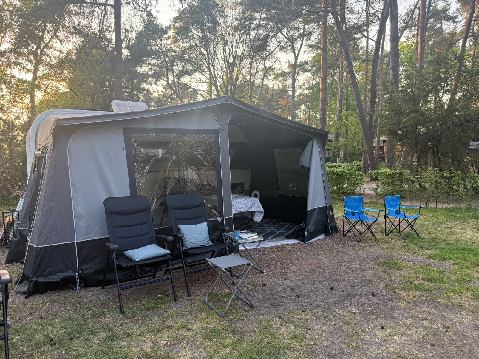 Obelink Capri pvc 270 voortent maat 12, Tuin en Terras, Ophalen, Zo goed als nieuw, Minder dan 5 meter