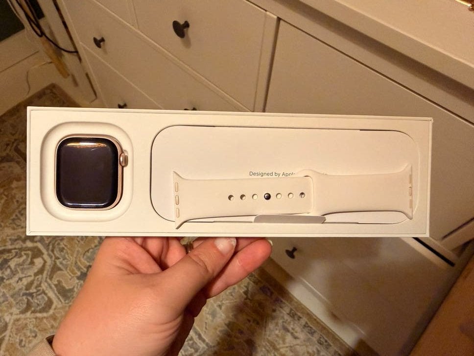 Apple watch 10 42mm rose gold, Ophalen, Gebruikt, IOS, Waterdicht