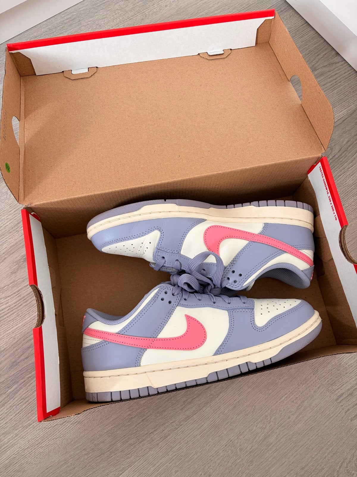 Nike Dunk Low Indigo Haze Coral Chalk-Sail - Maat 39, Overige kleuren, Nieuw, Ophalen of Verzenden, Sneakers of Gympen