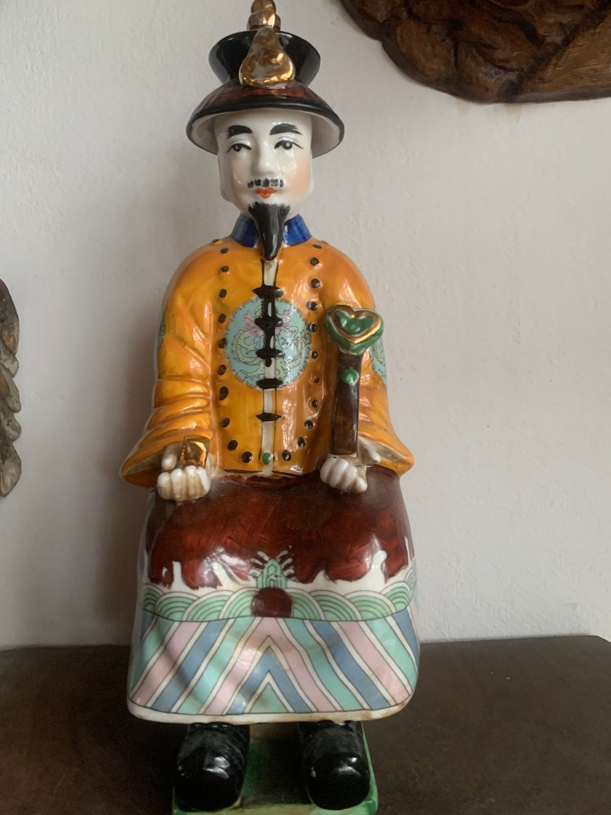 fujian porcelein azie china porselein  vintage beeld, Ophalen of Verzenden