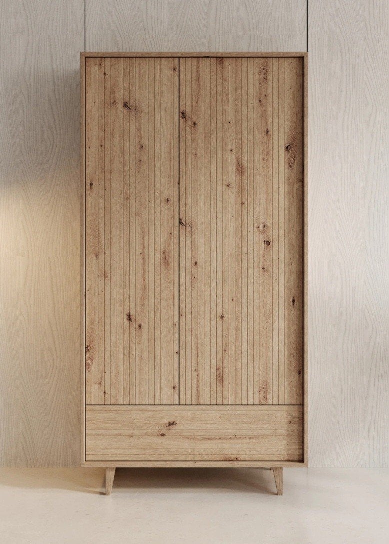 Meubella kledingkast voor baby of kinderkamer, Huis en Inrichting, Eikenhout, Nieuw, 50 tot 100 cm, 150 tot 200 cm