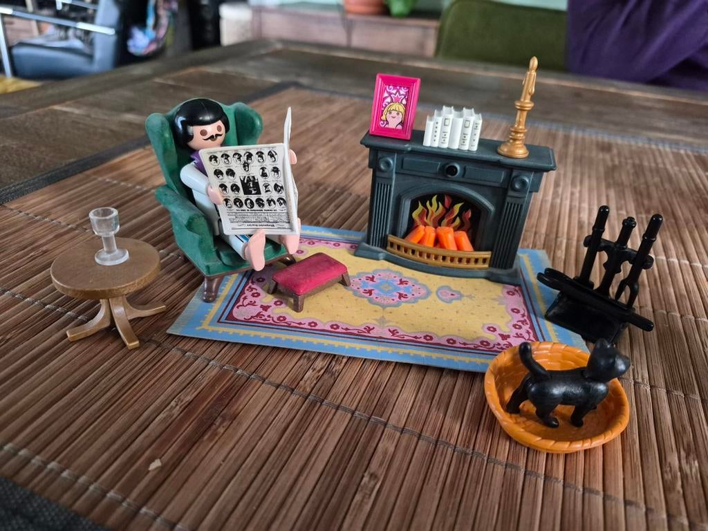 Vintage playmobil opa kamer uit 1999, Kinderen en Baby's, Speelgoed | Playmobil, Ophalen of Verzenden, Gebruikt