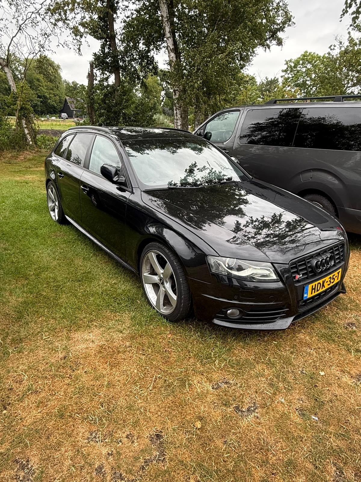 Audi S4,black on black full options,panorama dak,carbon etc, Auto's, Automaat, Zwart, 2995 cc, Zwart