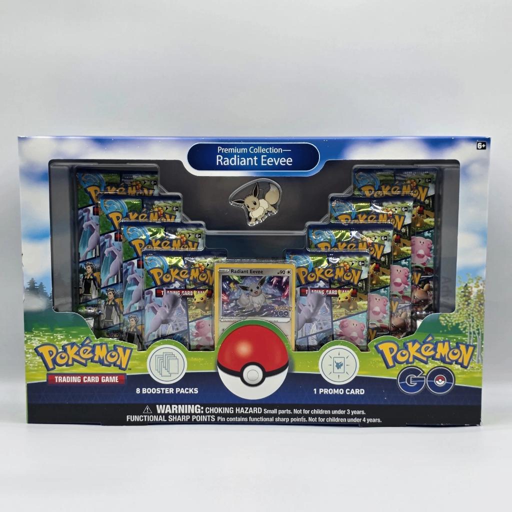 Pokémon TCG: Pokémon GO Radiant Eevee Premium Collection, Ophalen of Verzenden, Zo goed als nieuw, Boosterbox, Foil