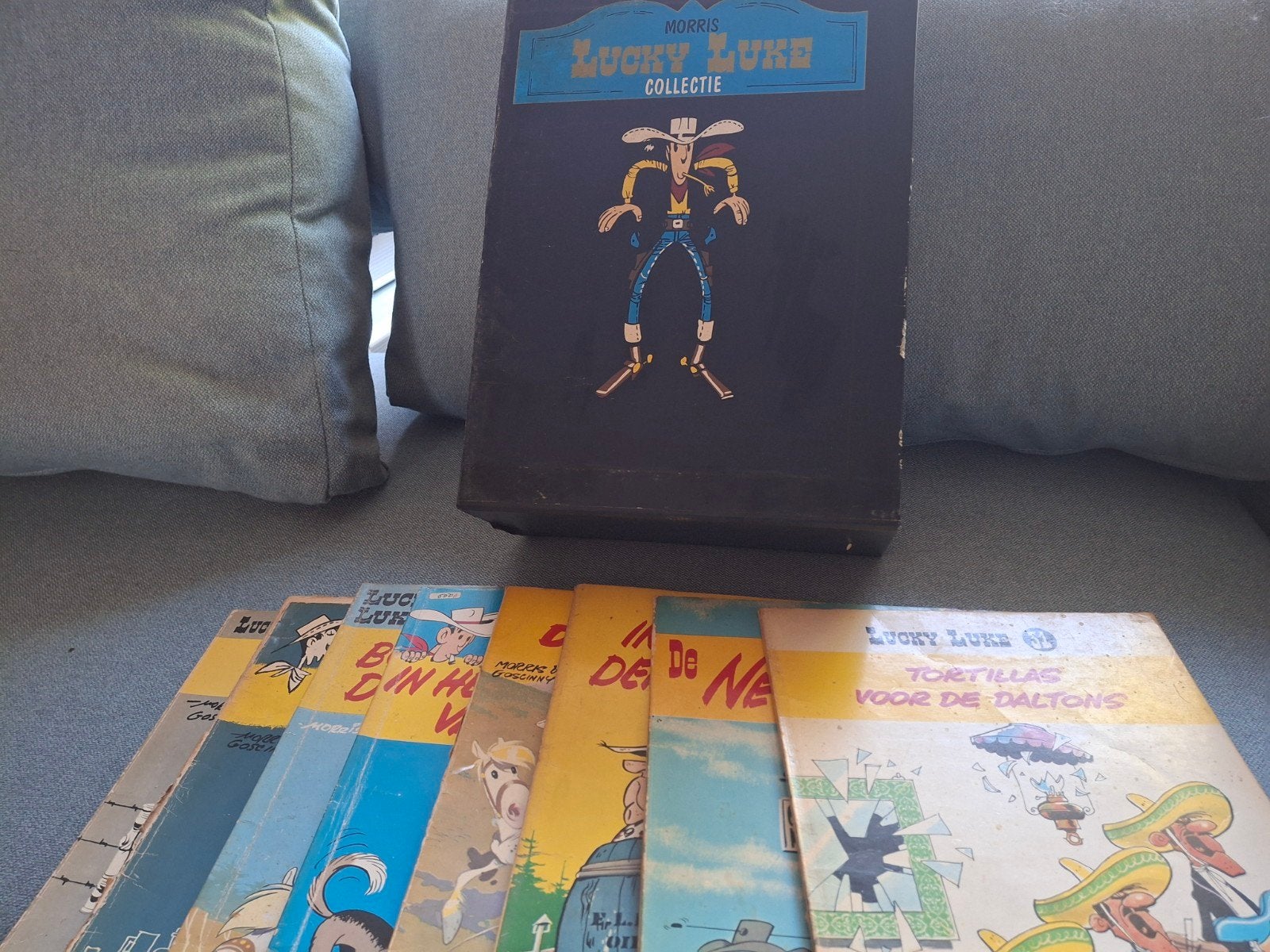 Lucky Luke Collectie met diverse stripboeken, Boeken, Stripboeken, Meerdere stripboeken, Ophalen, Gelezen, Morris