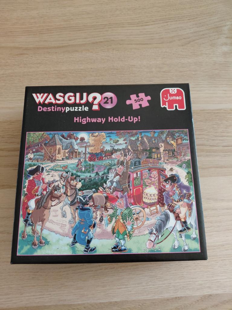 Wasgij? Nr 21 - Je geld of je rijbewijs! - 500 Stukjes, Ophalen of Verzenden, 500 t/m 1500 stukjes, Zo goed als nieuw