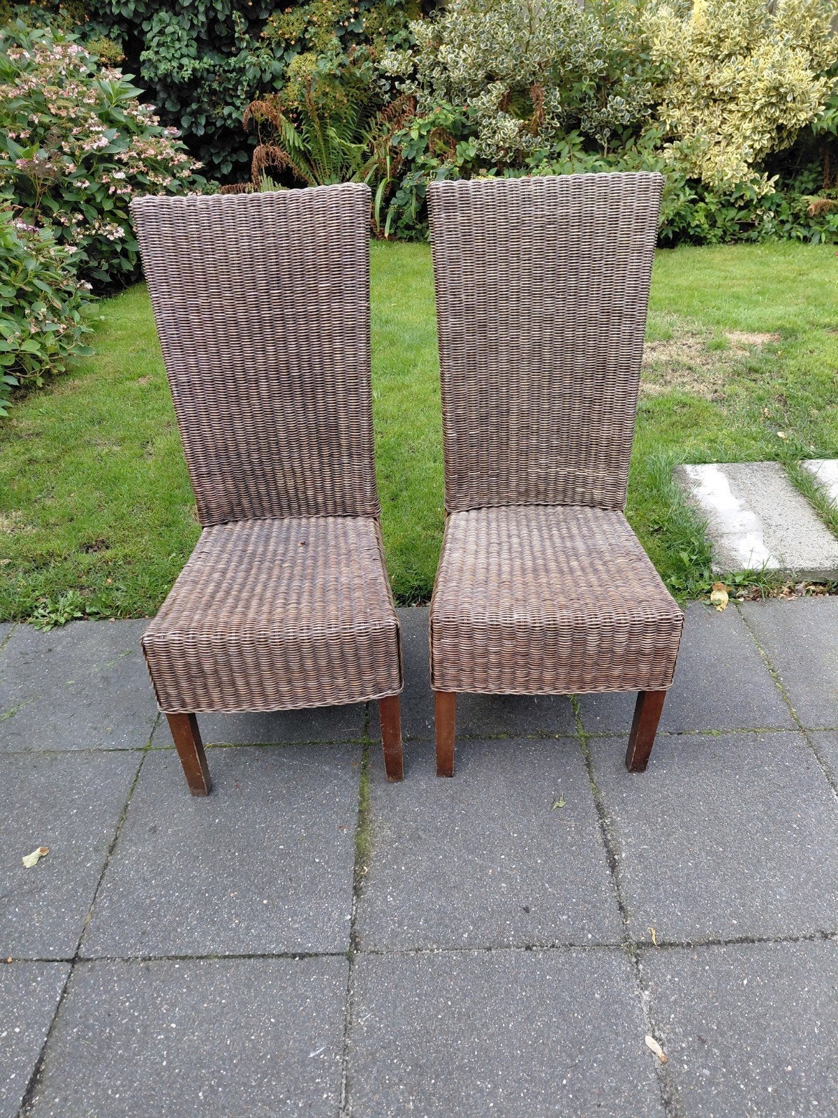 Twee rieten stoelen gratis, Ophalen of Verzenden, Gebruikt