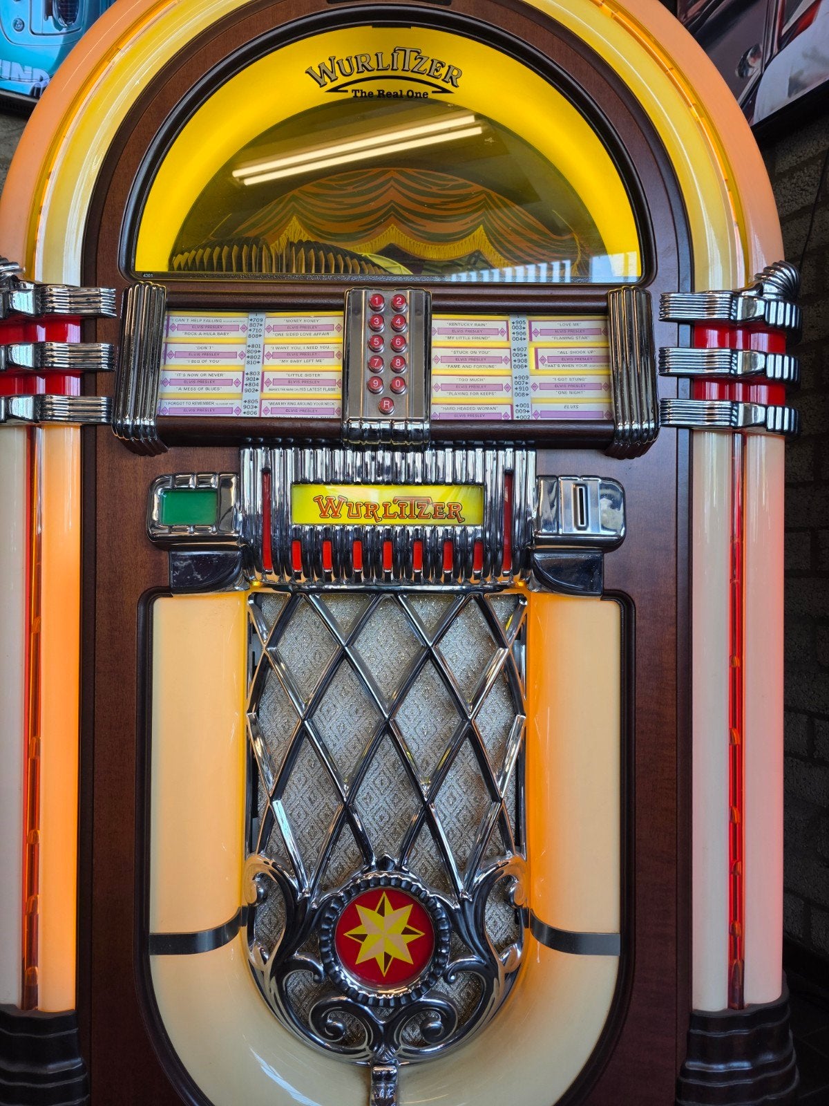 Originele Wurlitzer One More Time (OMT) Vinyl Jukebox – 100%, Ophalen, Zo goed als nieuw, Wurlitzer, Met singles