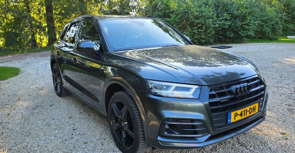 Audi Q5 2.0 Tfsi Quattro 252pk S Tronic 2018 Grijs, Auto's, Automaat, Zwart, 4 cilinders, 14 km/l