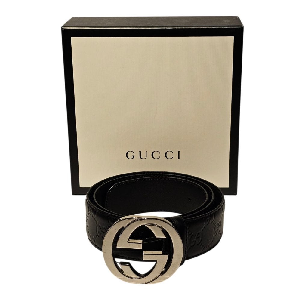 Gucci 480199 Belt/Riem Interlocking G Buckle, Gucci, Gebruikt, Support@gucci.com, 30 Avenue Montaigne
75008 Paris