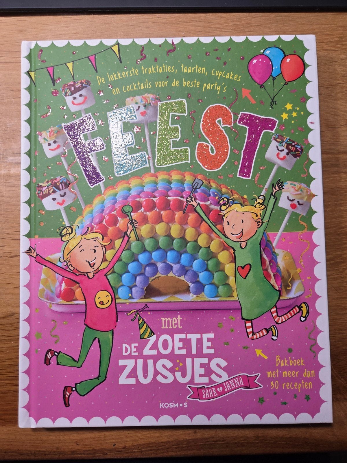 Feest met de Zoete Zusjes - Bakboek met meer dan 80 recepten, Ophalen, Zo goed als nieuw, Saar en Janna, Taart, Gebak en Desserts
