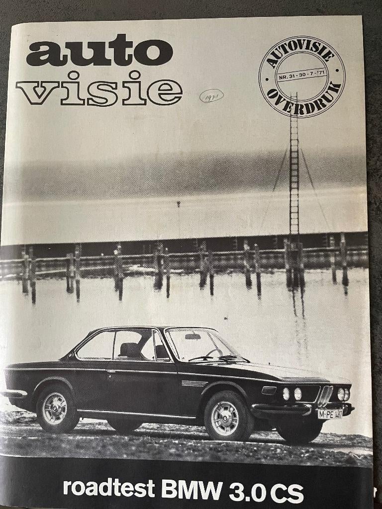 Roadtest van BMW 3.0 CS, AutoVisie 1971, Gelezen, Ophalen of Verzenden, BMW, Autovisie