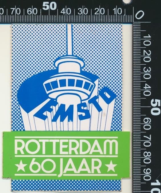 Sticker: Cemsto - 60 Jaar - Rotterdam, Verzamelen, Ophalen of Verzenden, Zo goed als nieuw, Bedrijf of Vereniging
