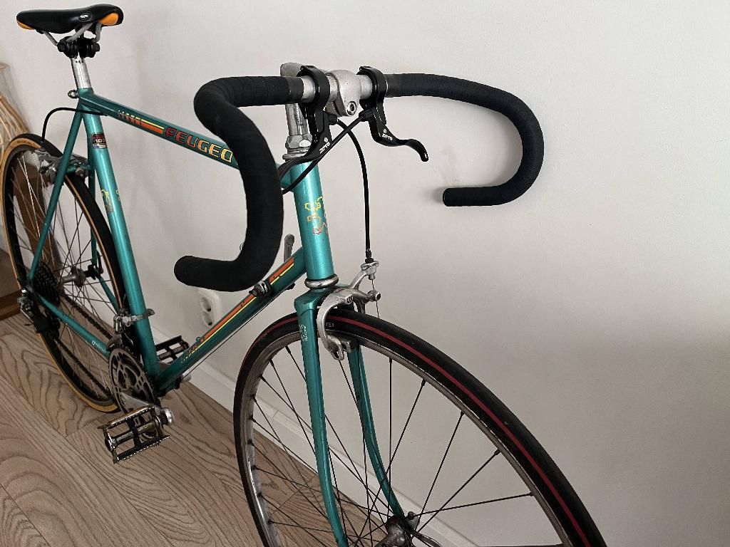 retroracer peugeot 56cm 10v barnfind 45y old RIJKLAAR groen, Gebruikt, 53 tot 57 cm, Ophalen, Overige merken