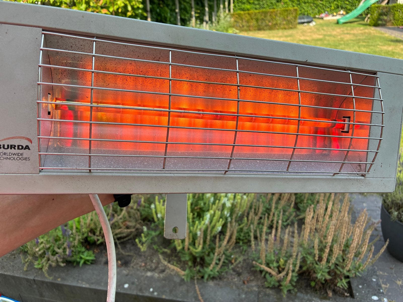 Burda Smart2000 Terrasverwarmer Halogeen Lamp, Gebruikt, Waterbestendig, Wand, Ophalen