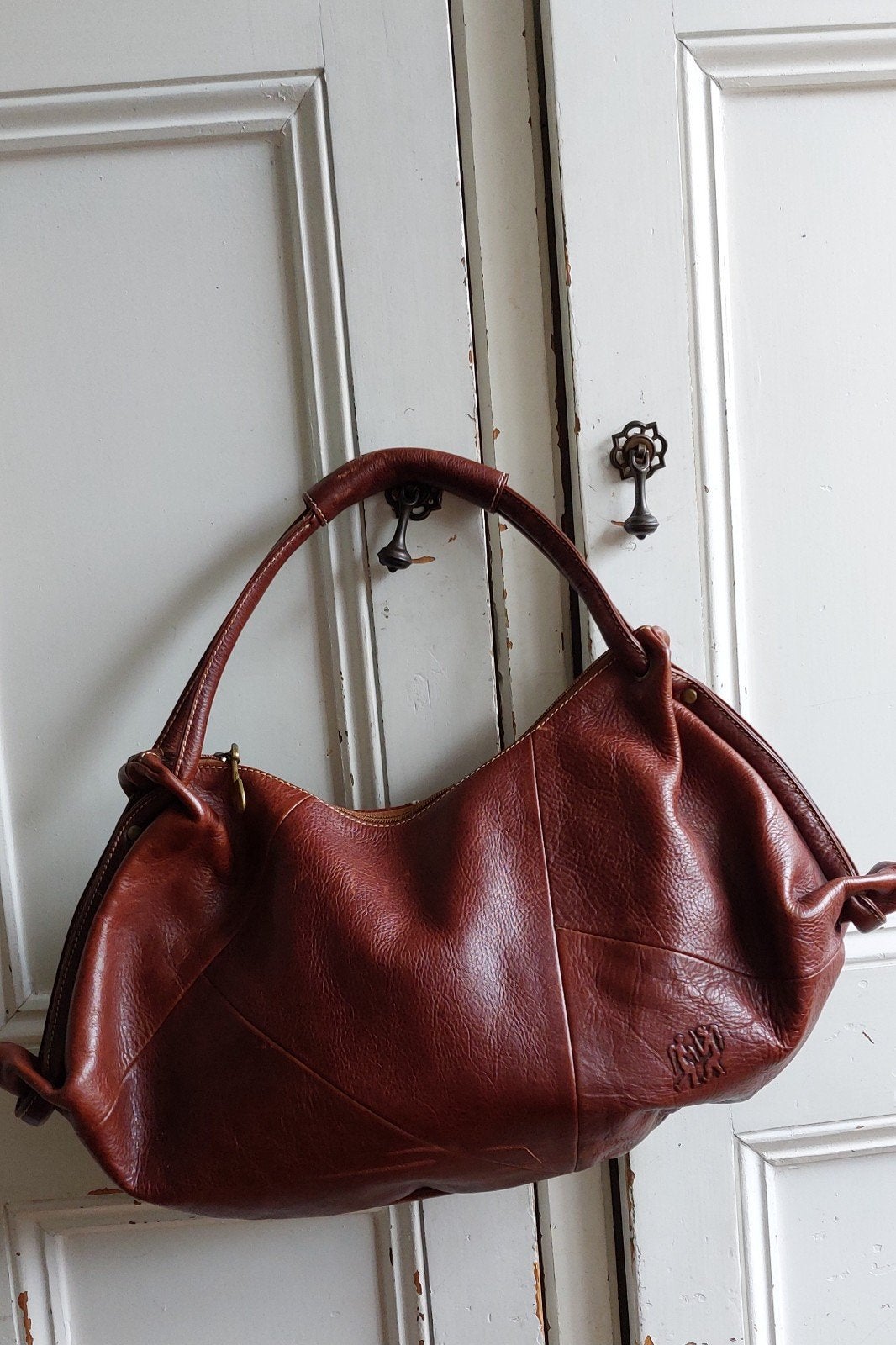 Leren tas Hippie's, Ophalen of Verzenden, Bruin