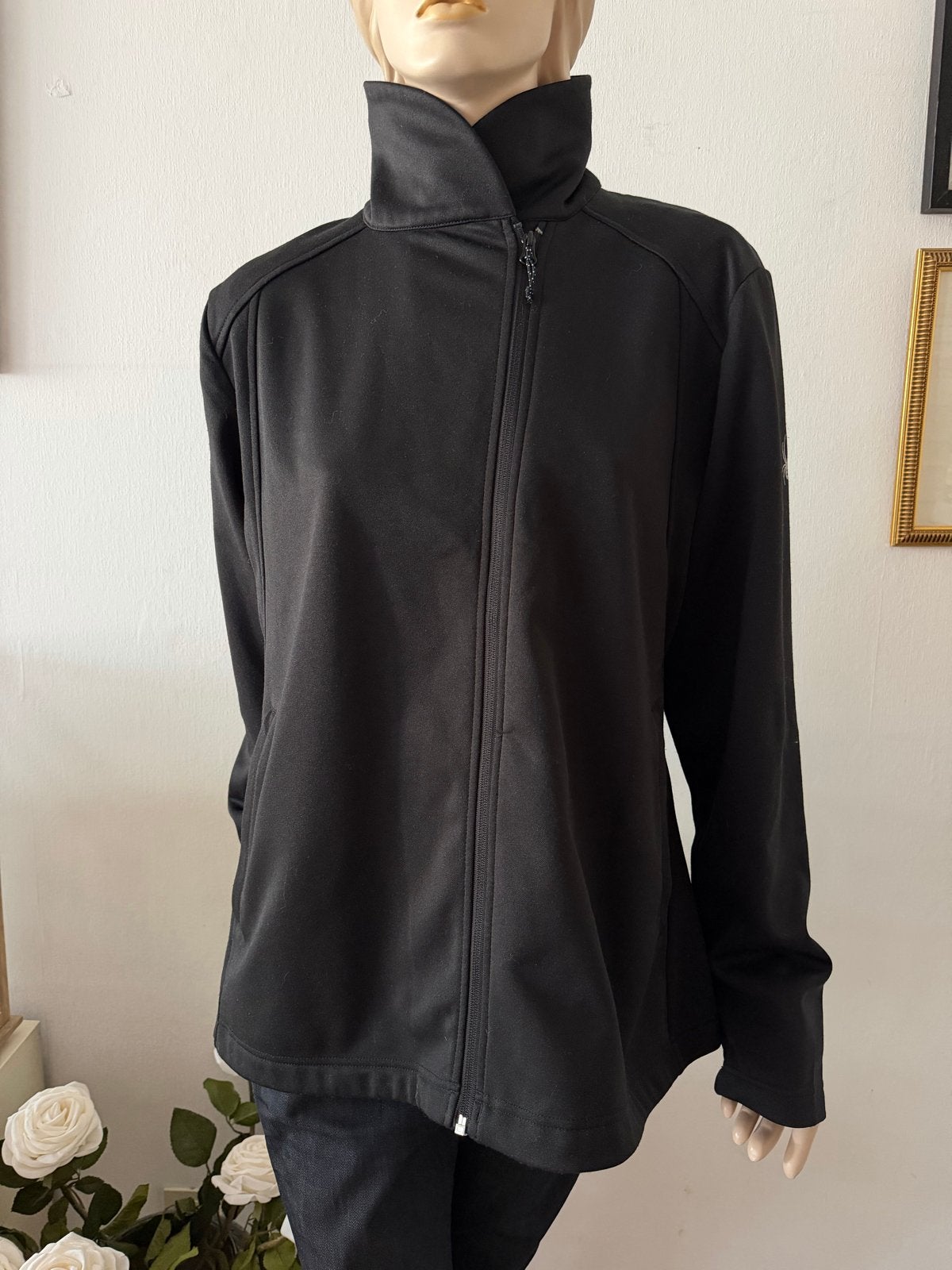 Spyder Dames Softshell Vest/Jas XL Zwart - Zo goed als nieuw, Ophalen of Verzenden, Zo goed als nieuw, Maat 46/48 (XL) of groter