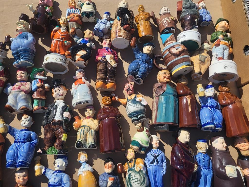 Te koop verzameling vintage porseleinen Decanters, Ophalen, Zo goed als nieuw