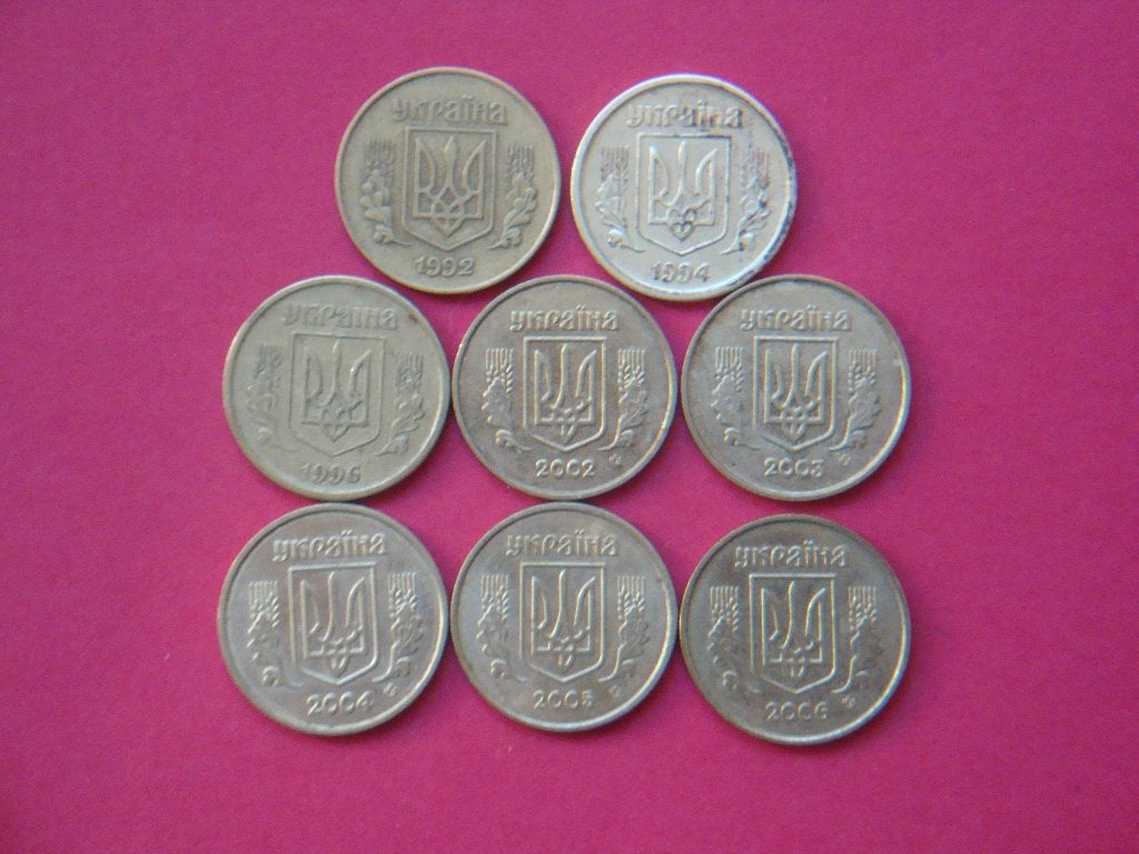 Kavel Oekraine setje munten 10 Kopiyok 1992 / 2006., Verzenden, Overige landen, Setje