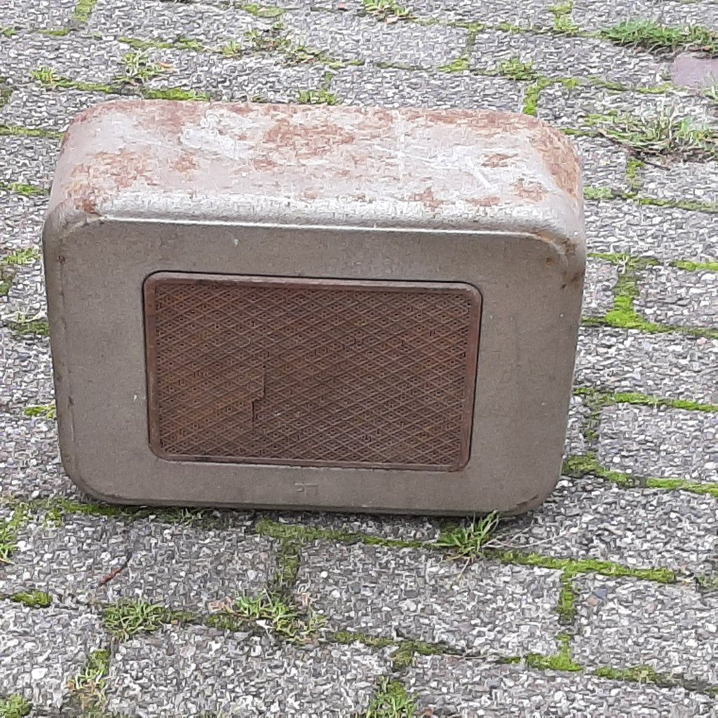 antieke luidspreker Draadomroep / radiodistributie PTT, Ophalen