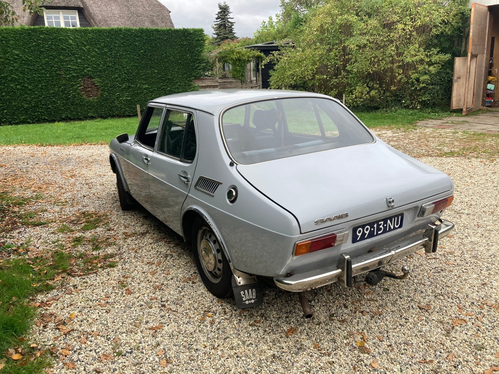 Saab 99 1.7 1970 Grijs, Auto's, 4 cilinders, 82 pk, Origineel Nederlands, Handgeschakeld