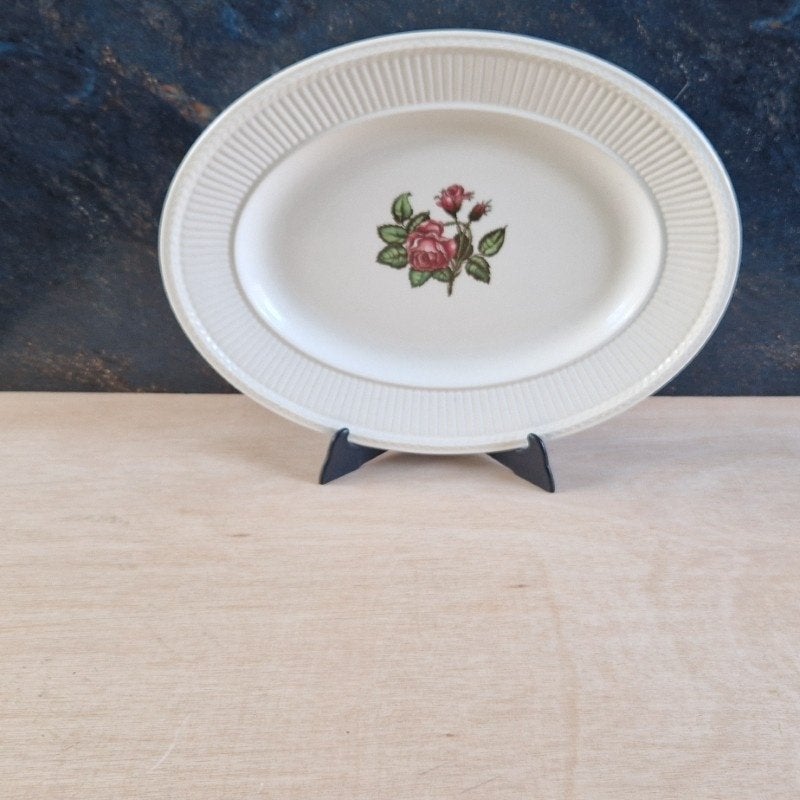 Wedgwood Moss Rose grote ovale serveerschaal, Antiek en Kunst, Ophalen of Verzenden