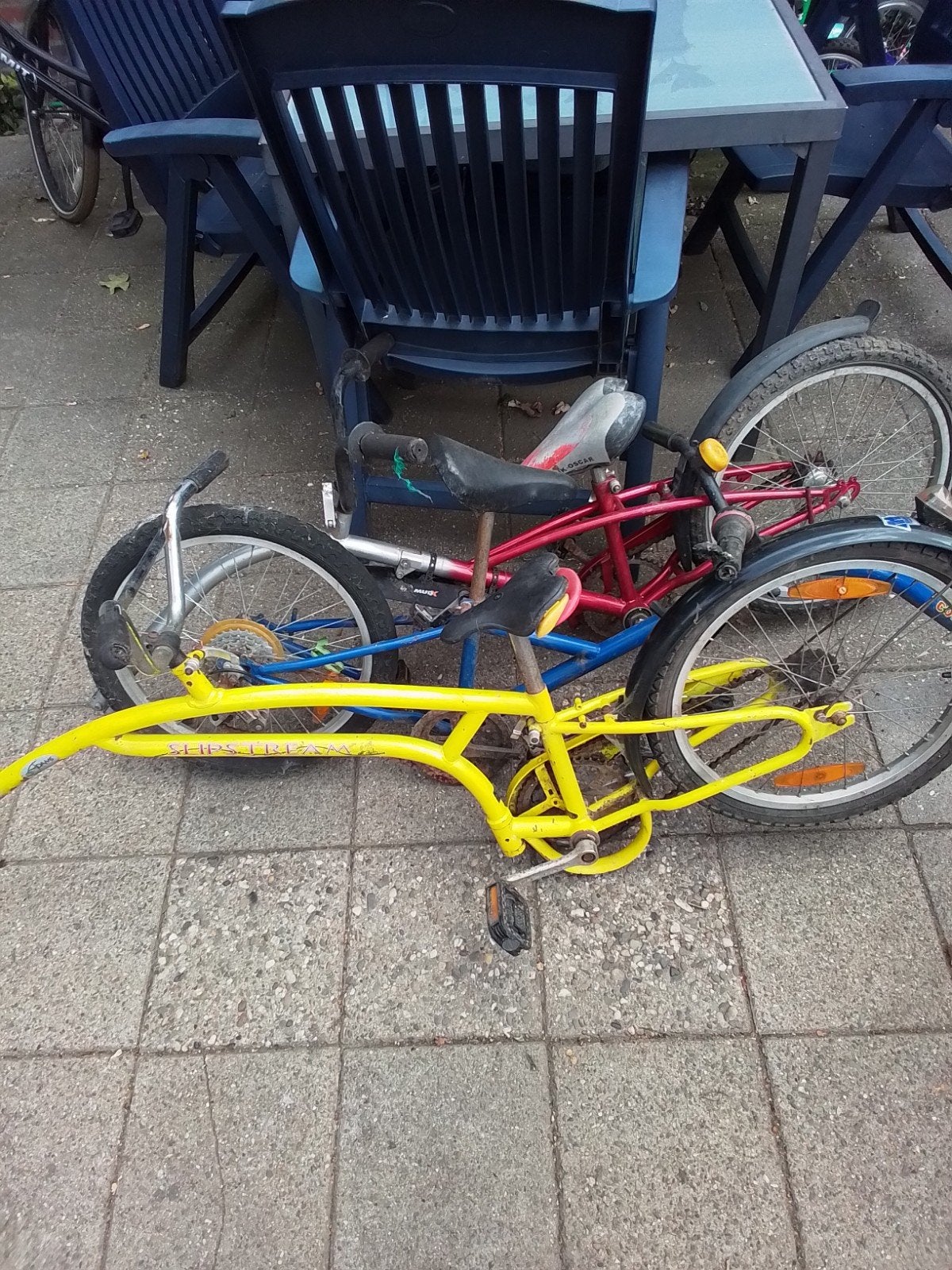 3 aanhangfietsen opknappers, Ophalen, Gebruikt, Aanhangfiets