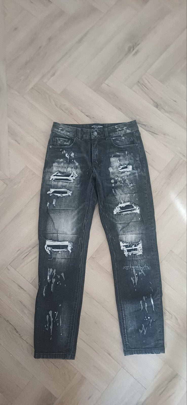 Ripped jeans van JD Sports, maat 30, Kleding | Heren, JD Sports, Verzenden, Zwart, Overige jeansmaten