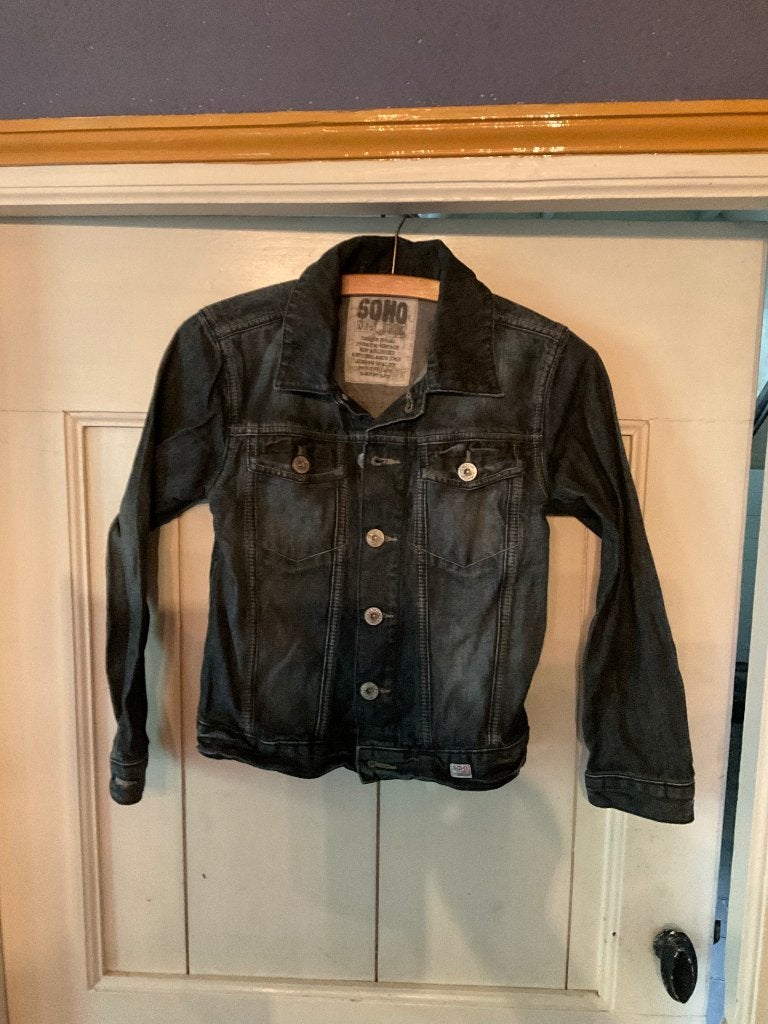 Spijkerjack Soho maat 146, Kinderen en Baby's, Kinderkleding | Maat 146, Ophalen, Gebruikt, Jongen of Meisje, Jas