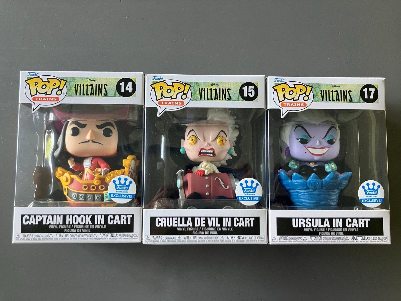 Funko Pop! Disney Villains in Cart - Set van 3, Ophalen of Verzenden, Nieuw